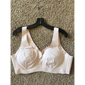 Honey Love Blush Pink Wireless Vneck Soft Form Bra Style LWBR0101 Womens 2X